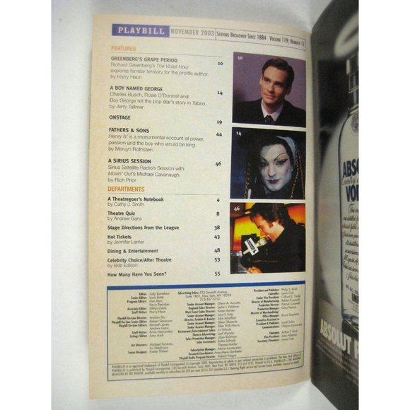 The Caretaker Playbill 2003 Roundabout Theatre Patrick Stewart Aiden Gillen - Picture 3 of 7